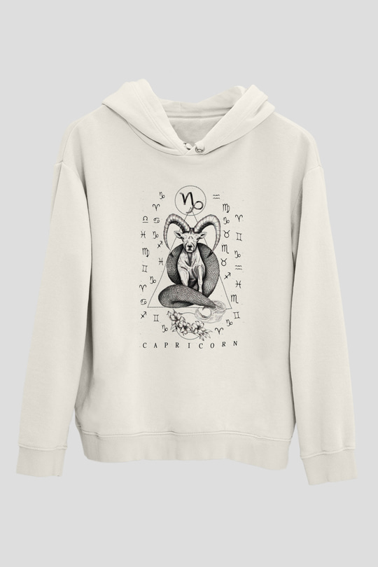 Astrolog Beyaz Unisex Hoodie