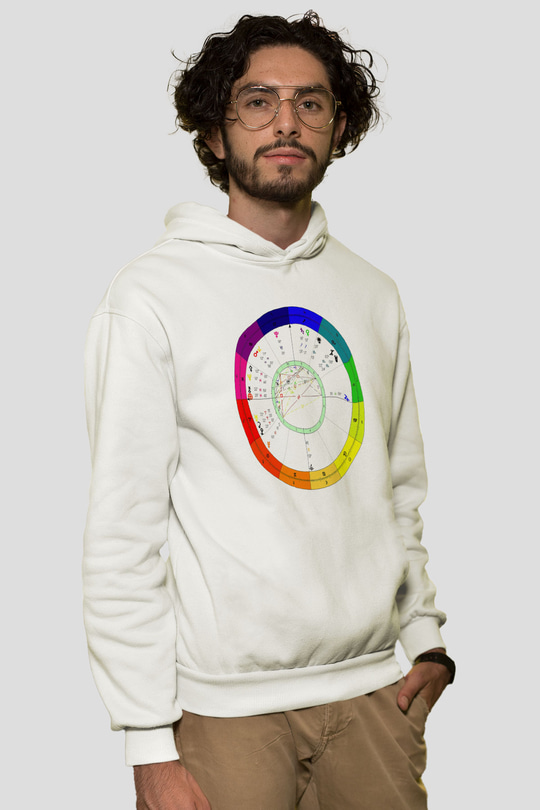 Astrolog Beyaz Unisex Hoodie