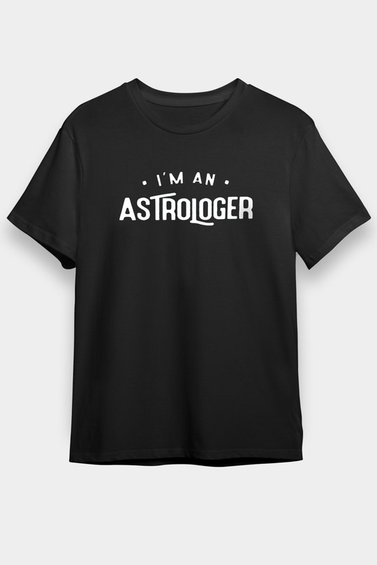 Astrolog Siyah Unisex Tişört T-Shirt - TişörtFabrikası