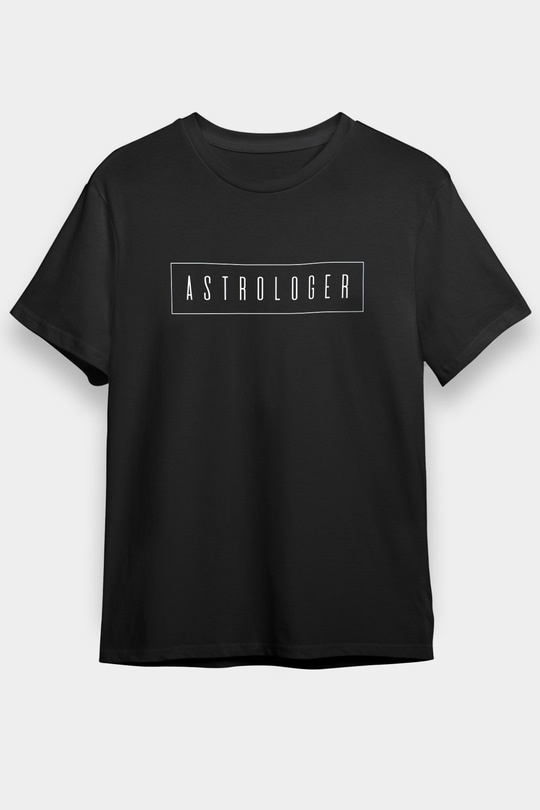 Astrolog Siyah Unisex Tişört T-Shirt - TişörtFabrikası