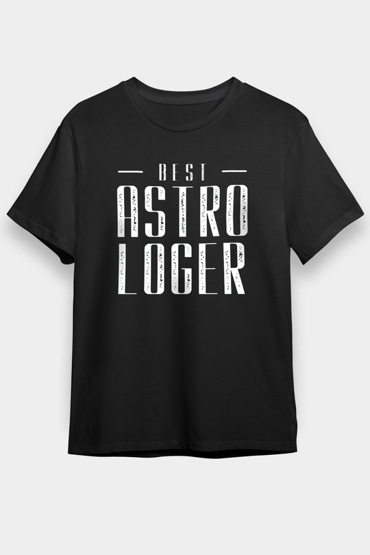 Astrolog Siyah Unisex Tişört T-Shirt - TişörtFabrikası
