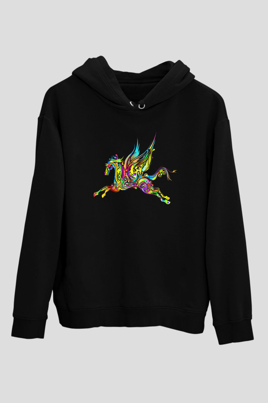 At Siyah Unisex Hoodie