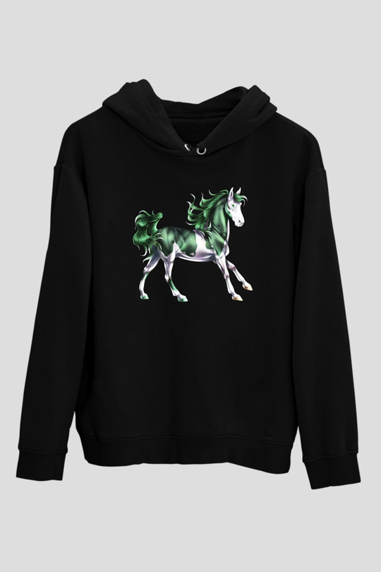 At Siyah Unisex Hoodie
