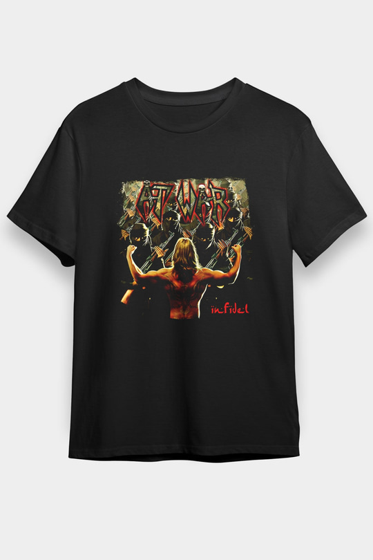 At War Baskılı Unisex Siyah Tişört