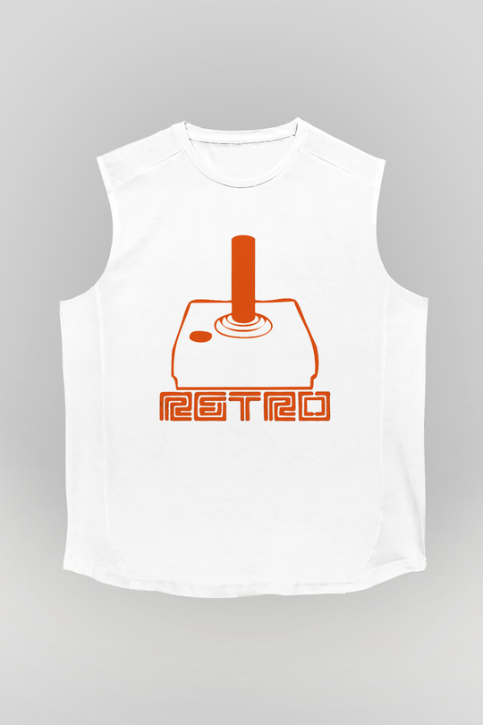 Atari Beyaz Unisex Kolsuz Tişört