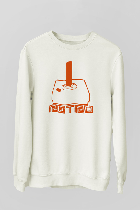 Atari Beyaz Unisex Sweatshirt