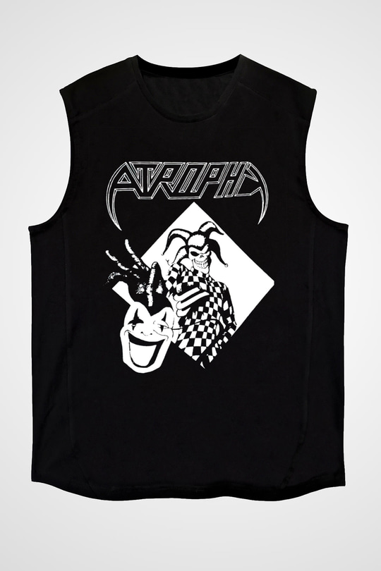 Atrophy Siyah Unisex Kolsuz Tişört