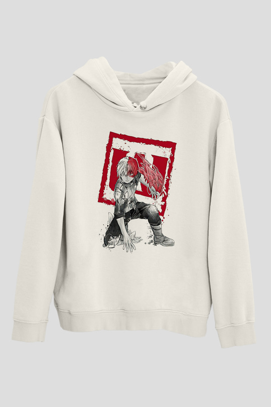 Attack On Titan Baskılı Unisex Siyah Hoodie