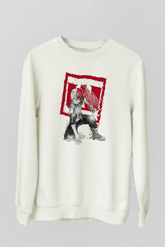 Attack On Titan Baskılı Unisex Siyah Sweatshirt