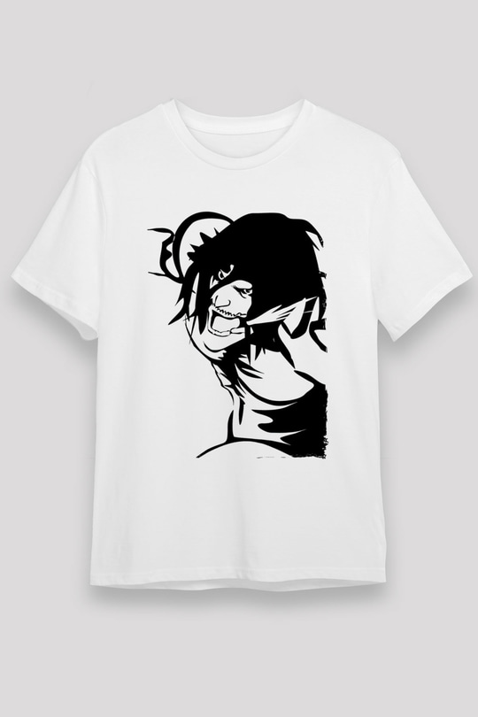 Attack On Titan Baskılı Unisex Siyah Tişört - Tshirt