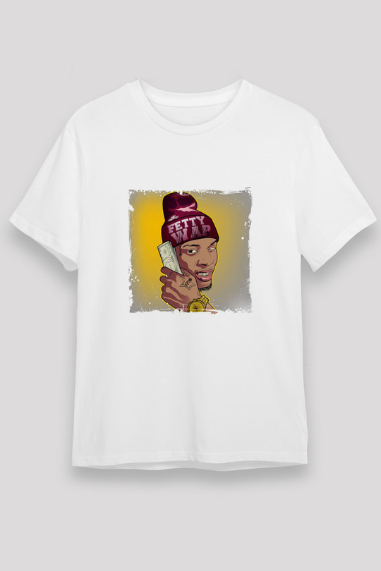 August Alsina Baskılı Unisex Beyaz Tişört