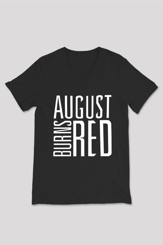 August Burns Red Siyah Unisex V Yaka Tişört