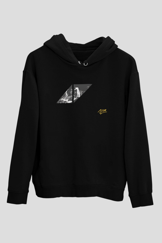 Avicii Siyah Unisex Kapüşonlu Sweatshirt