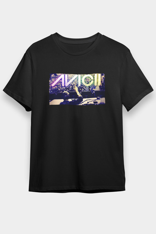 Avicii Siyah Unisex Tişört T-Shirt - TişörtFabrikası