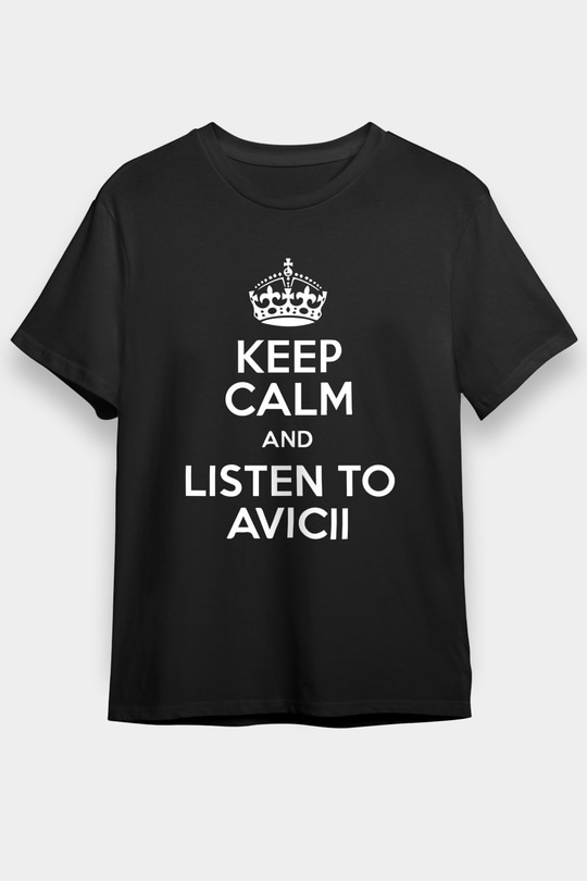 Avicii Siyah Unisex Tişört T-Shirt - TişörtFabrikası