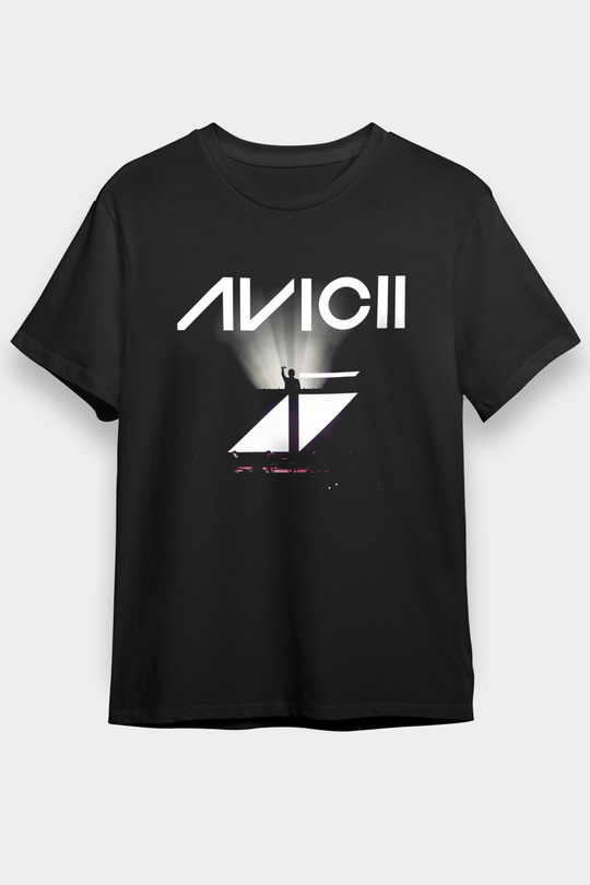 Avicii Siyah Unisex Tişört T-Shirt - TişörtFabrikası