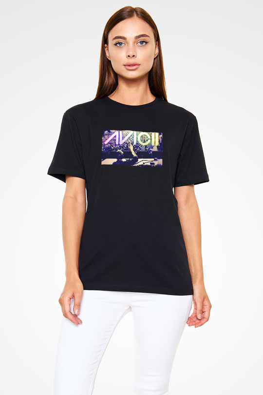 Avicii Siyah Unisex Tişört T-Shirt - TişörtFabrikası