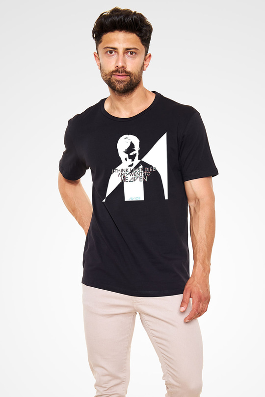 Avicii Siyah Unisex Tişört T-Shirt - TişörtFabrikası