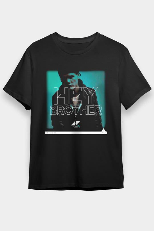 Avicii Siyah Unisex Tişört T-Shirt - TişörtFabrikası
