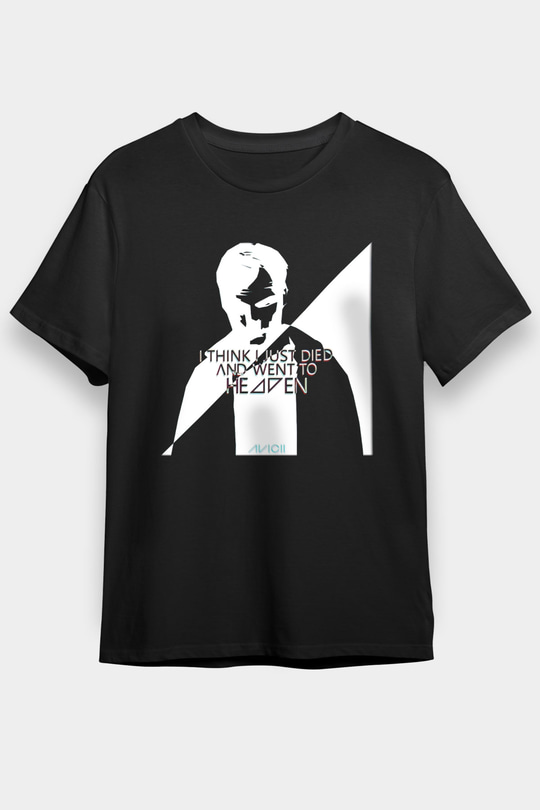 Avicii Siyah Unisex Tişört T-Shirt - TişörtFabrikası
