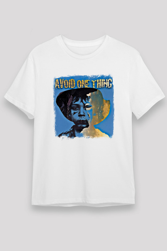 Avoid One Thing Baskılı Unisex Beyaz Tişört