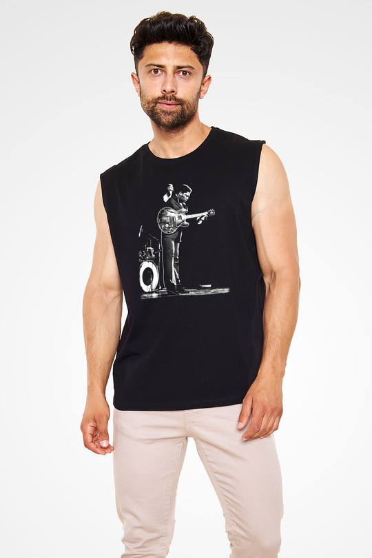B.B. King Siyah Unisex Kolsuz Tişört
