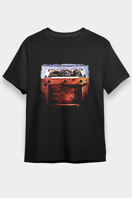 Bachman–Turner Overdrive Baskılı Unisex Siyah Tişört