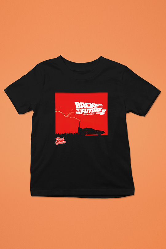 Back to the future Geleceğe Dönüş Baskılı Siyah Unisex Çocuk Tişört