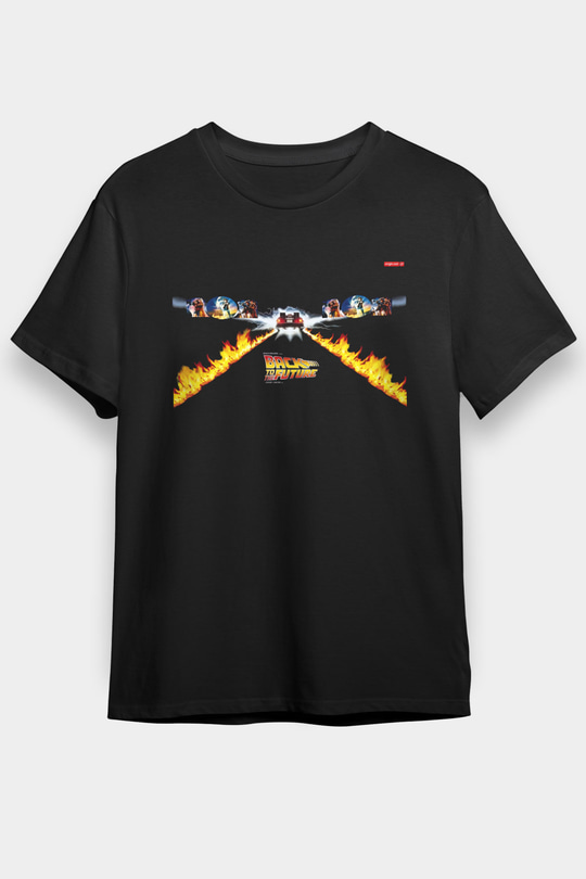 Back to the Future Geleceğe Dönüş Siyah Unisex Tişört T-Shirt