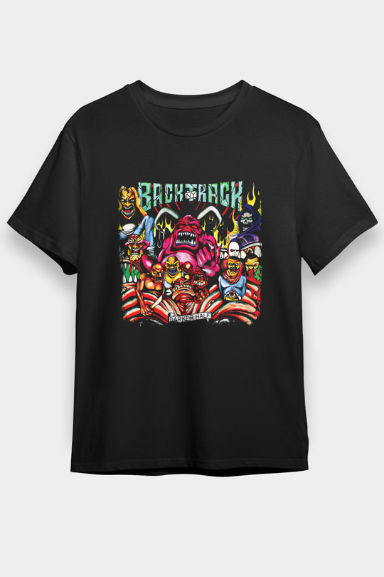 Backtrack Baskılı Unisex Siyah Tişört