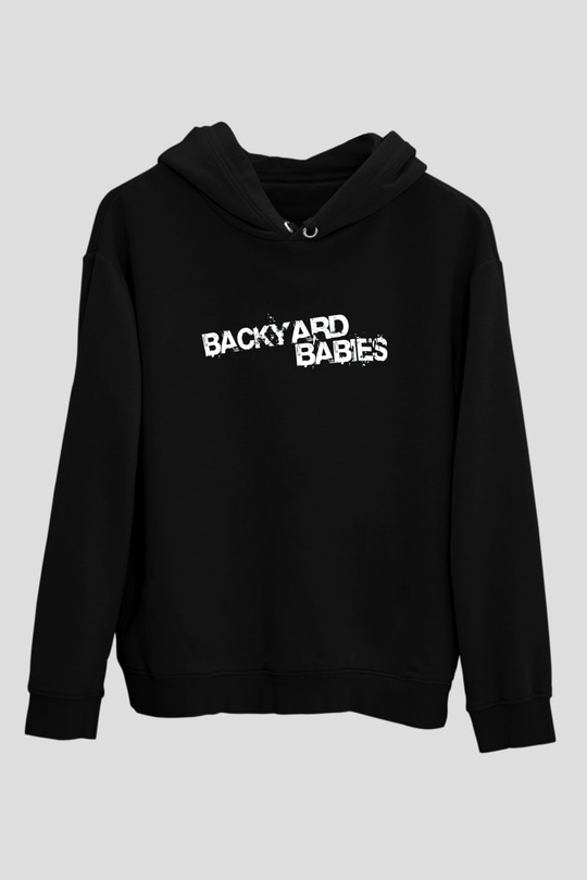 Backyard Babies Siyah Unisex Kapüşonlu Sweatshirt