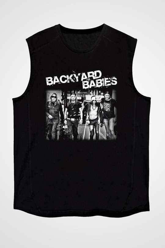 Backyard Babies Siyah Unisex Kolsuz Tişört