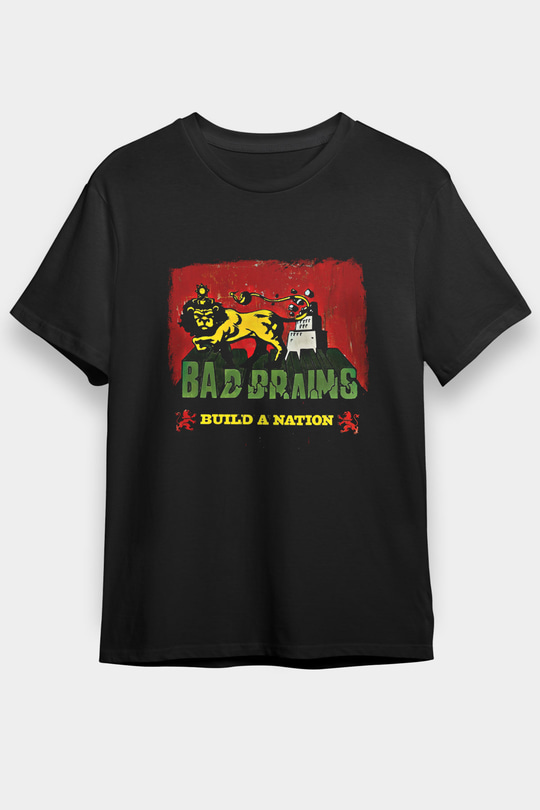 Bad Brains Baskılı Unisex Siyah Tişört