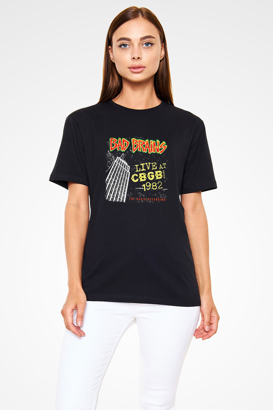 Bad Brains Baskılı Unisex Siyah Tişört