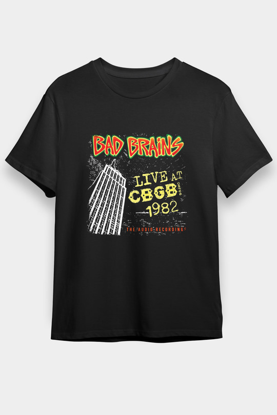 Bad Brains Baskılı Unisex Siyah Tişört