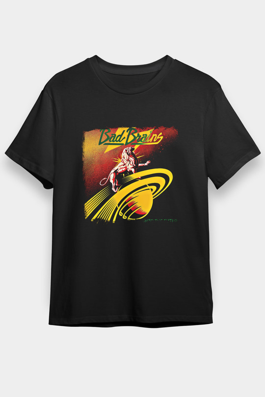 Bad Brains Baskılı Unisex Siyah Tişört