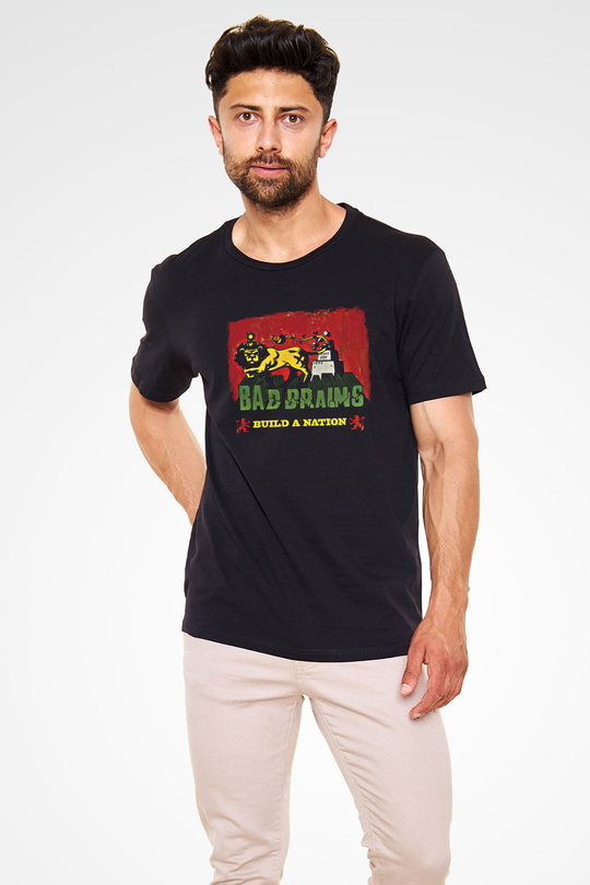 Bad Brains Baskılı Unisex Siyah Tişört