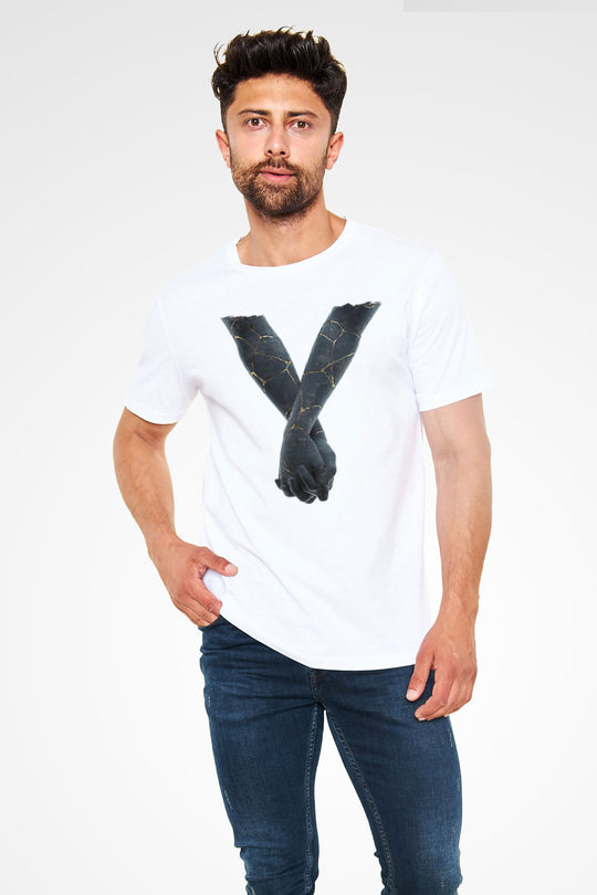 Bad Omens Baskılı Unisex Beyaz Tişört - Tshirt