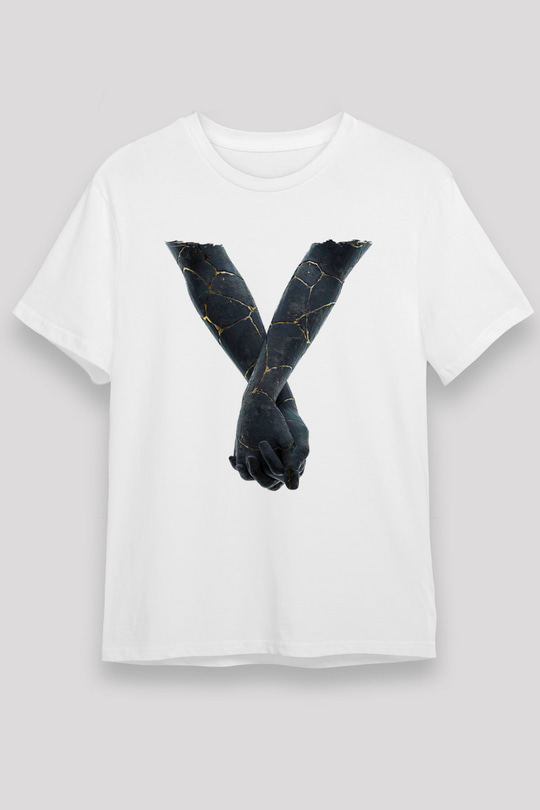 Bad Omens Baskılı Unisex Beyaz Tişört - Tshirt
