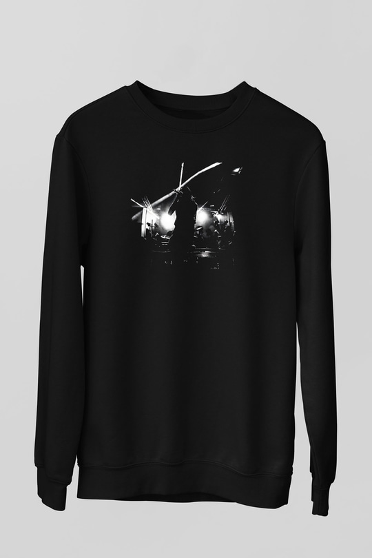 Bad Omens Baskılı Unisex Siyah Sweatshirt