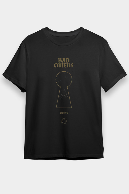 Bad Omens Baskılı Unisex Siyah Tişört - Tshirt