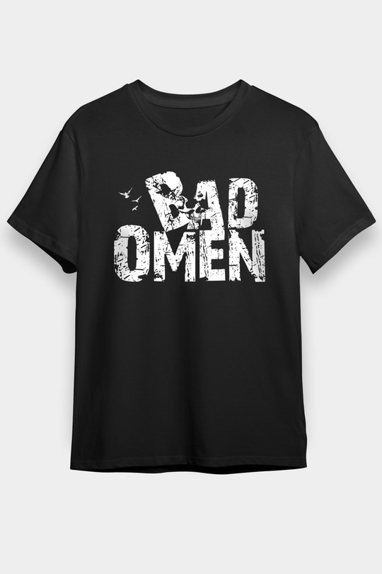 Bad Omens Baskılı Unisex Siyah Tişört - Tshirt