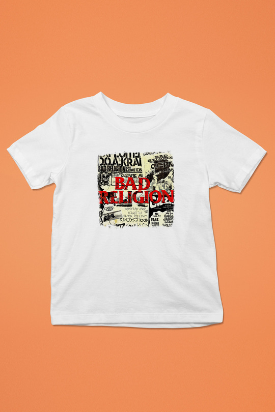 Bad Religion Baskılı Unisex Beyaz Çocuk Tişört