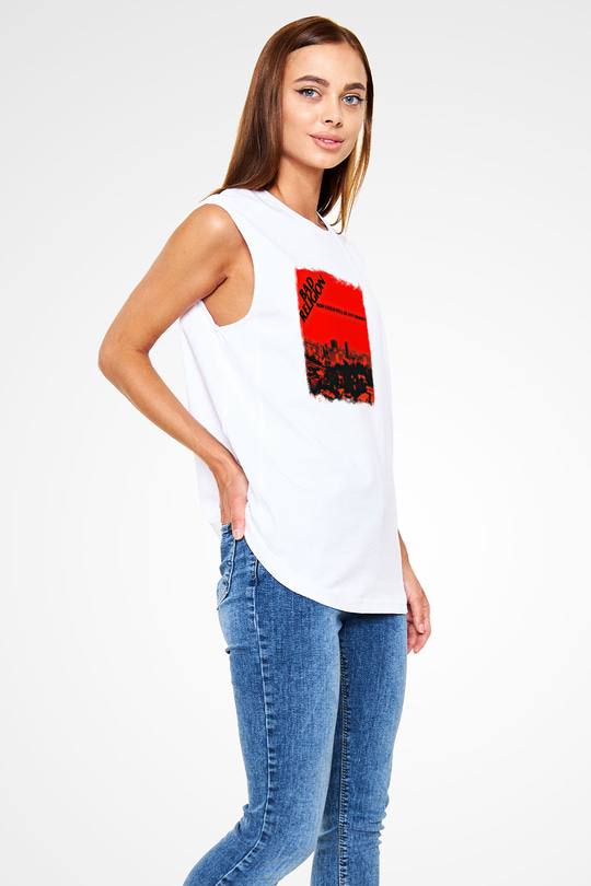 Bad Religion Baskılı Unisex Beyaz Kolsuz Tişört