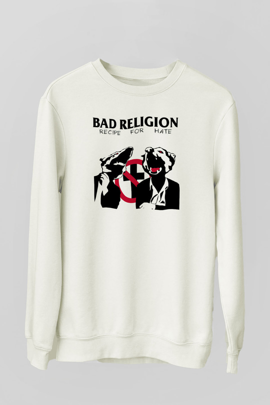 Bad Religion Beyaz Unisex Sweatshirt