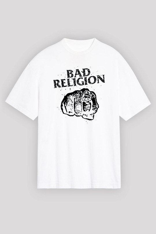 Bad Religion Beyaz Oversize Tişört Oversize T-shirt - TişörtFabrikası