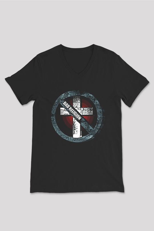 Bad Religion Siyah Unisex V Yaka Tişört