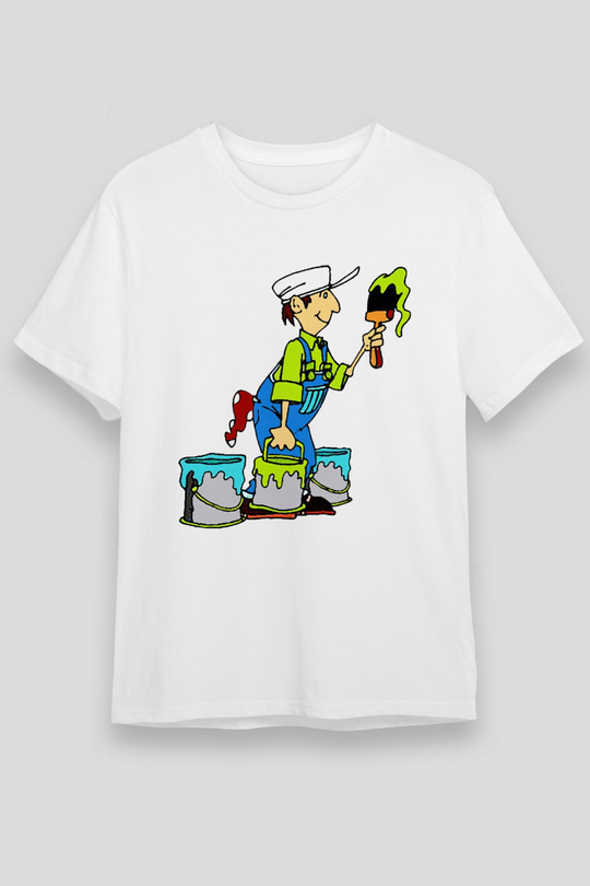 Badanacı Beyaz Unisex Tişört T-Shirt - TişörtFabrikası