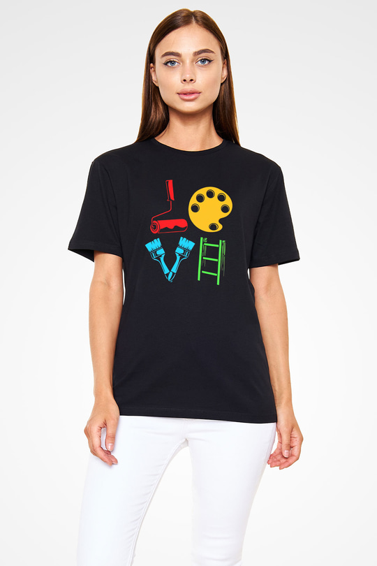 Badanacı Siyah Unisex Tişört T-Shirt - TişörtFabrikası