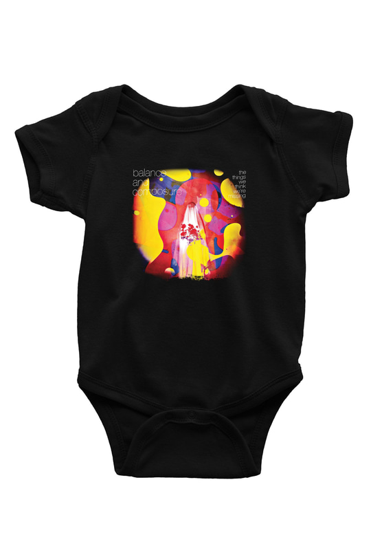 Balance and Composure Baskılı Unisex Siyah Bebek Body - Zıbın